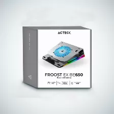 Base Enfriadora Acteck Froost Ex Be650, Para Laptop 16 Pulg., Ventilador 110mm, Rgb, 4 Puertos Usb, Aluminio