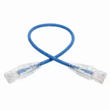 Cable De Red Tripp Lite N201-s01-bl Cable Ethernet Utp Delgado Snagless Cat6 Gigabit (rj45 M/m), Poe, Azul, 30.48 Cm [1 Pie], 0.3 M, Cat6, U/utp (utp), Rj-45, Rj-45