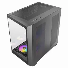 Gabinete Antec C5 Midi Tower, Soporta Atx, Itx, Micro Atx, 7 Ranuras De Expansion, 7x Vent Argb, Fuente No, Negro