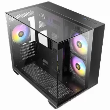 Gabinete Antec Cx600m Trio Argb, Mini Tower, Micro-atx, Itx, 3x Vent Argb, Sin Fuente, Negro