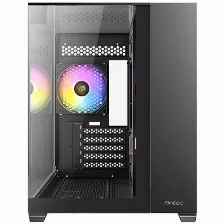 Gabinete Antec Cx600m Trio Argb, Mini Tower, Micro-atx, Itx, 3x Vent Argb, Sin Fuente, Negro