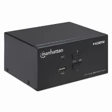 Kvm Manhattan Computadoras Controladas 2, Interfaz Teclado Usb, Ineterfaz De Mouse Usb, Hdmi