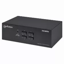 Kvm Manhattan Computadoras Controladas 4, Interfaz Teclado Usb, Ineterfaz De Mouse Usb, Hdmi