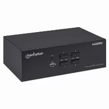 Kvm Manhattan Computadoras Controladas 4, Interfaz Teclado Usb, Ineterfaz De Mouse Usb, Hdmi