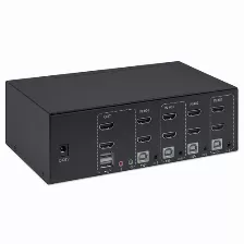 Kvm Manhattan Computadoras Controladas 4, Interfaz Teclado Usb, Ineterfaz De Mouse Usb, Hdmi