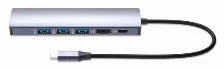 Docking Station Manhattan 4k Ultra Hd, Velocidad 5 Gbit/s, Interfaz Usb 3.2 Gen 1 (3.1 Gen 1) Type-c, Hdmi 2.0, Usb A (3.1 Gen 1) 3