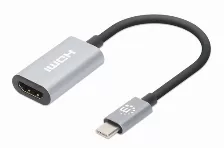 Adaptador De Vídeo Manhattan 153973, 0.11 M, Usb Tipo C, Hdmi, Macho, Hembra, Derecho