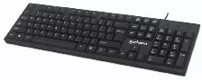 Teclado Manhattan 179324 Ingles, Alambrico, Conexion Usb, 104 Teclas, Color Negro Open Box - Caja Maltratada