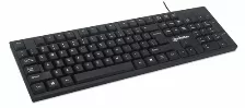 Teclado Manhattan 179324 Ingles, Alambrico, Conexion Usb, 104 Teclas, Color Negro Open Box - Caja Maltratada