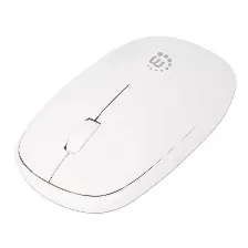 Mouse Optico Manhattan Mw3050, Inalambrico, Usb, 3 Botones, 1200 Dpi, Color Blanco