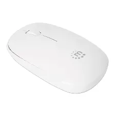 Mouse Optico Manhattan Mw3050, Inalambrico, Usb, 3 Botones, 1200 Dpi, Color Blanco