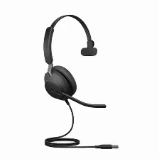 Audífonos Jabra Evolve2 40 Se Diadema Para Llamadas/música, Micrófono Boom, Conectividad Alámbrico, Color Negro