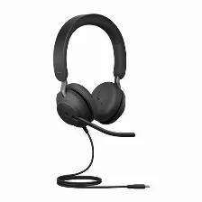 Audífonos Jabra 24189-999-899 Diadema Para Llamadas/música, Micrófono Boom, Conectividad Alámbrico, Color Negro