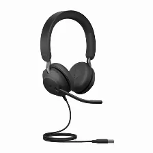 Audífonos Jabra Evolve2 40 Se Diadema Para Llamadas/música, Micrófono Boom, Conectividad Alámbrico, Color Negro