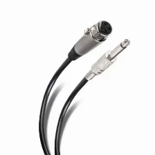 Cable De Audio Steren Jack Cannon, 6.35mm, Macho, Conector Speakon, Hembra, 6 M, Negro, Metalico,