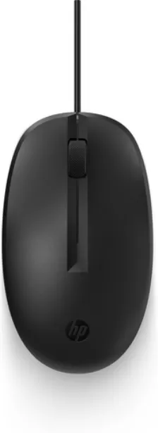 Mouse Hp Mouse 125 Con Cable óptico, 3 Botones, Interfaz Usb Tipo A, Color Negro