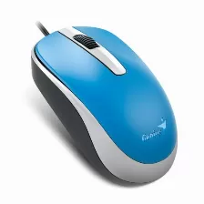 Mouse Genius Dx-120 Optico, 3 Botones, 1000 Dpi, Interfaz Usb Tipo A, Color Azul