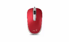 Mouse Optico Genius Dx-120, 3 Botones, Usb 2.0, Color Rojo