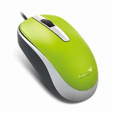 Mouse Genius Computer Technology Dx-120 Optico, 3 Botones, 1000 Dpi, Interfaz Usb Tipo A, Color Verde