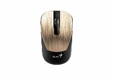 Mouse Optico Inalambrico Genius Nx-7015, Blueye 1200dpi, Usb 2.4ghz, Color Negro/dorado