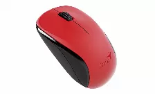 Mouse Inalambrico Optico Genius Nx-7000, Usb, 1200 Dpi, 3 Botones, 2.4 Ghz, Blueeye, Color Rojo