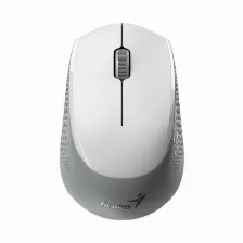 Mouse Optico Genius Nx-8000s, Inalambrico 2.4ghz/ Bluetooth, Botones Silenciosos, Color Blanco