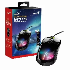 Mouse Genius Gx Gaming, Scorpion M715, 800-7200 Dpi, 6 Botones, Rgb, Negro