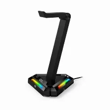 Soporte Para Diadema Con Hub Genius Gx-uh100, Rgb, 2x Usb-c, 2x Usb-a, Negro