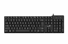 Teclado Genius Kb-100x, Resistente A Salpicaduras, 2.0, Negro