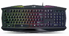 Teclado Usb Gaming Genius Scorpion K220, Retroilumindado Rgb, Usb