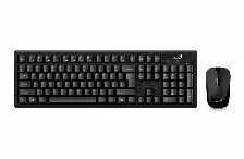 Kit Teclado Y Mouse Inalambrico Genius Km-8101, Usb 2.0, Color Negro