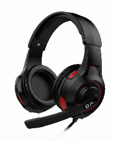 Diadema Genius, Gx Gaming Hs-g600v, Con Microfono, Conectividad 3.5mm, Ajustable, Alimentacion Usb, Negro/rojo