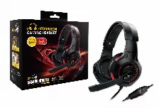 Diadema Genius, Gx Gaming Hs-g600v, Con Microfono, Conectividad 3.5mm, Ajustable, Alimentacion Usb, Negro/rojo