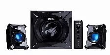 Bocinas Genius Gx Gaming Sw-g2.1 2000 Ii Con Subwoofer , Pc/tv, Controlador De Sonido, Led Azul, Negro