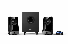 Bocinas Genius Sw-2.1 300x, 10w, 2.1 Canales, Controlador De Volumen, Jack Microfono Y Audifonos, Negro