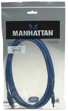 Cable Usb Manhattan 322447 Transferencia De Datos 5000 Mbit/s, Color Azul