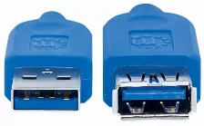 Cable Usb Manhattan 325394 Transferencia De Datos 5000 Mbit/s, Color Azul
