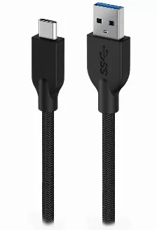 Cable Genius Usb-a Usb-c 3.0, Velocidad 60w, 5 Gbps, Negro