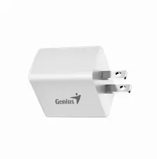 Cargador Genius Pd-20acp, 20w, 1x Usb-c, 1x Usb-a, Incluye Cable Usb Tipoc A Tipo-c, Color Blanco