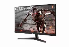 Monitor Led Gamer Lg Lcd, 31.5pulg, 2xhdmi, 1xdp, 2560 X 1440 Pixeles, 165 Hz, Panel Va, Amd Freesync, Color Negro, Rojo