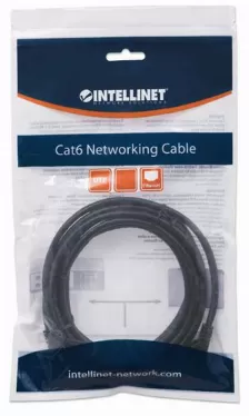 Cable De Red Intellinet Cable Patch Cat6, Utp, 5 M, Cat6, U/utp (utp), Rj-45, Rj-45, Negro