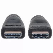 Cable Hdmi Manhattan Cable Hdmi De Alta Velocidad Con Ethernet, Para Pared, 10 M, Hdmi Tipo A (estándar), Hdmi Tipo A (estándar), 3d, 10.2 Gbit/s, Negro