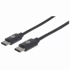 Cable Usb Manhattan Transferencia De Datos 480 Mbit/s, Color Negro