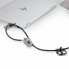 Cable Antirrobo Startech.com Juego De Candado Para Computadora De Escritorio O Laptop Y Periféricos - Cable De 3m De Acero - Candado Antirrobo - K-slot - Para 3 Dispositivos - Candado De Combinació...