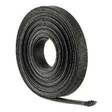 Malla Organizadora De Cables Steren, 2 Cm De Ancho Maximo 4cm, 10 Metros, Polietileno Altamente Flexible, Negro (400-315)