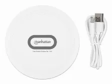 Cargador Inalambrico Manhattan 40602, Carga Rapida 15w, Usb-c, Color Blanco