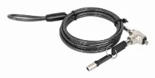 Cable Antirrobo Manhattan Candado De Seguridad Nano Para Laptop, Con Llave Candado Antirrobo Para Laptop, Dos Llaves Incluidas, Cable De Acero De 1.5 M (5 Pies), Cubierta De Pvc Negra Traslúcida, P...