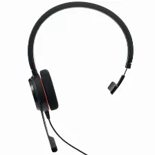 Audífonos Jabra Evolve 20 Ms Mono Diadema Para Oficina/centro De Llamadas, Micrófono Boom, Conectividad Alámbrico, Color Negro