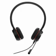 Audífonos Jabra Evolve 20se Ms Stereo Diadema Para Oficina/centro De Llamadas, Micrófono Boom, Conectividad Alámbrico, Color Negro