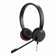 Audífonos Jabra Evolve 20se Ms Stereo Diadema Para Oficina/centro De Llamadas, Micrófono Boom, Conectividad Alámbrico, Color Negro